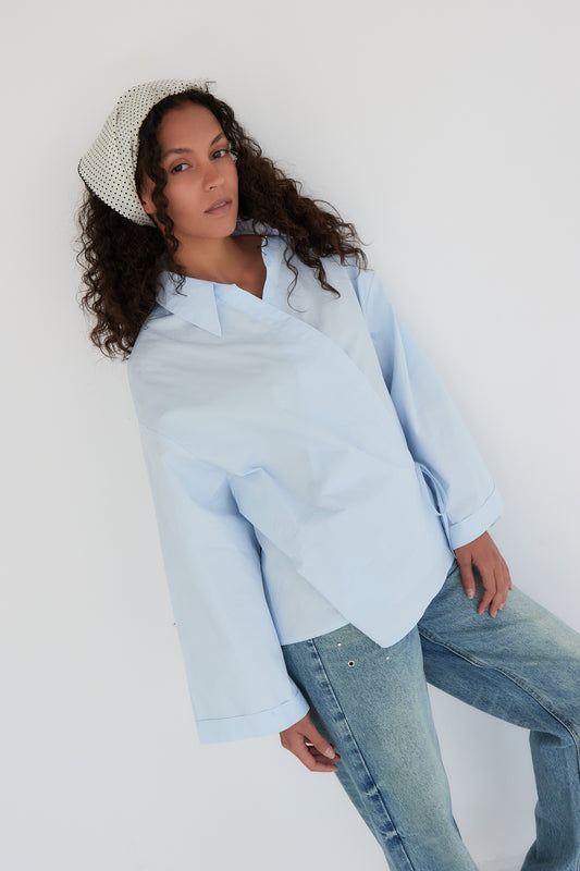 CHEMISE JADE BLEU