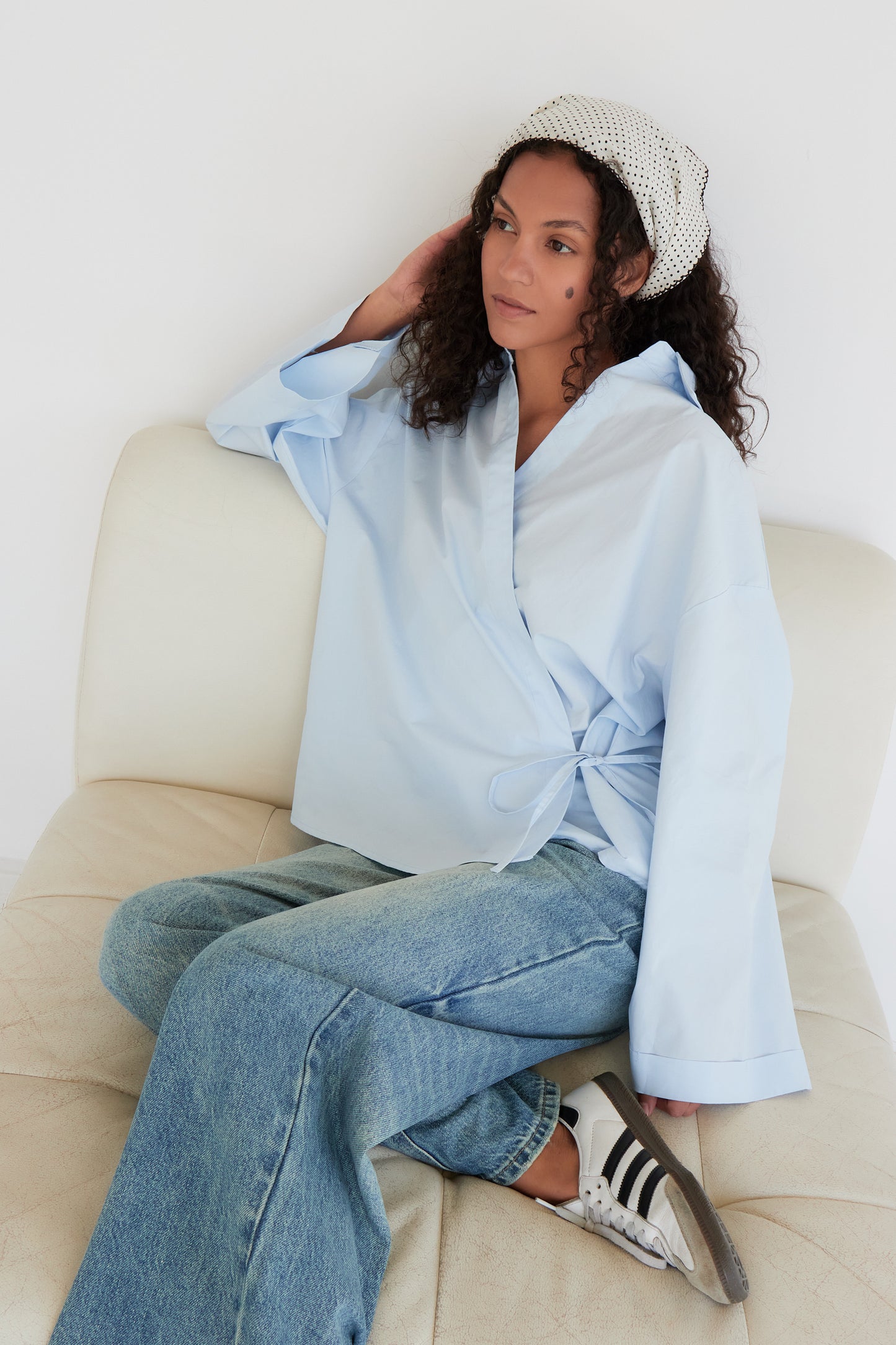 CHEMISE JADE BLEU