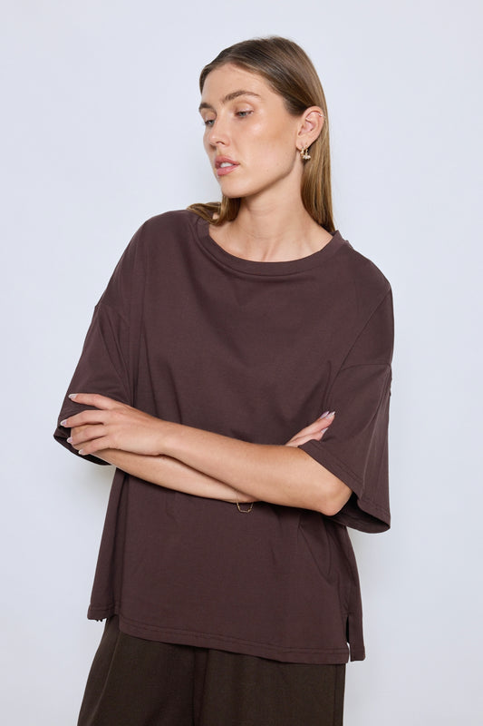 T-SHIRT OLIVIA CHOCOLAT
