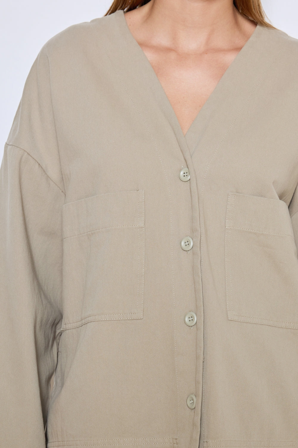 VESTE PERLA BEIGE FONCE