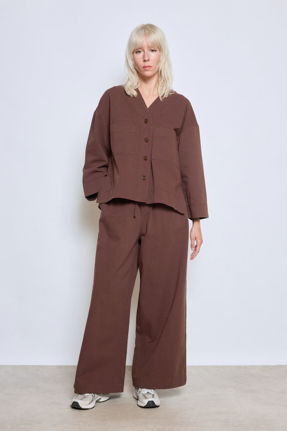 VESTE PERLA CHOCOLAT