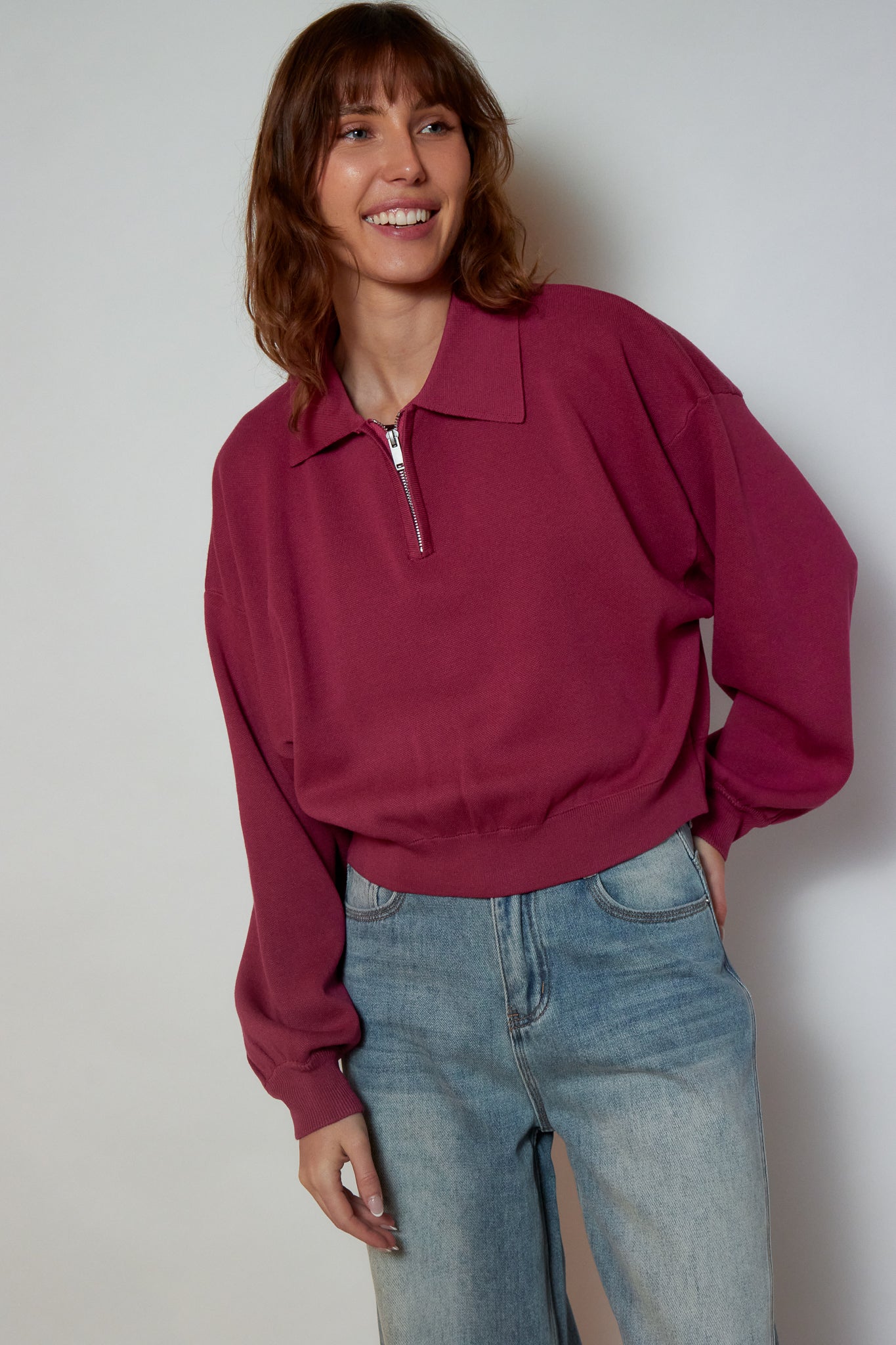 PULL CHLOE FRAMBOISE