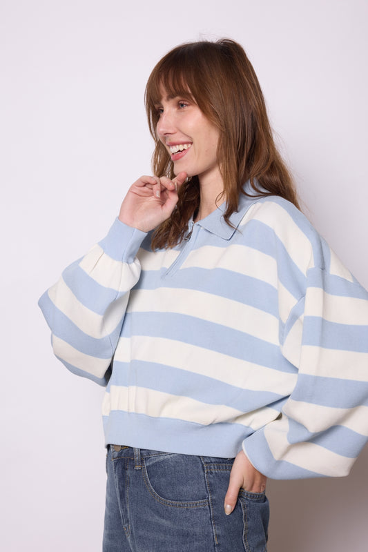 PULL MAGALIE BLEU CIEL