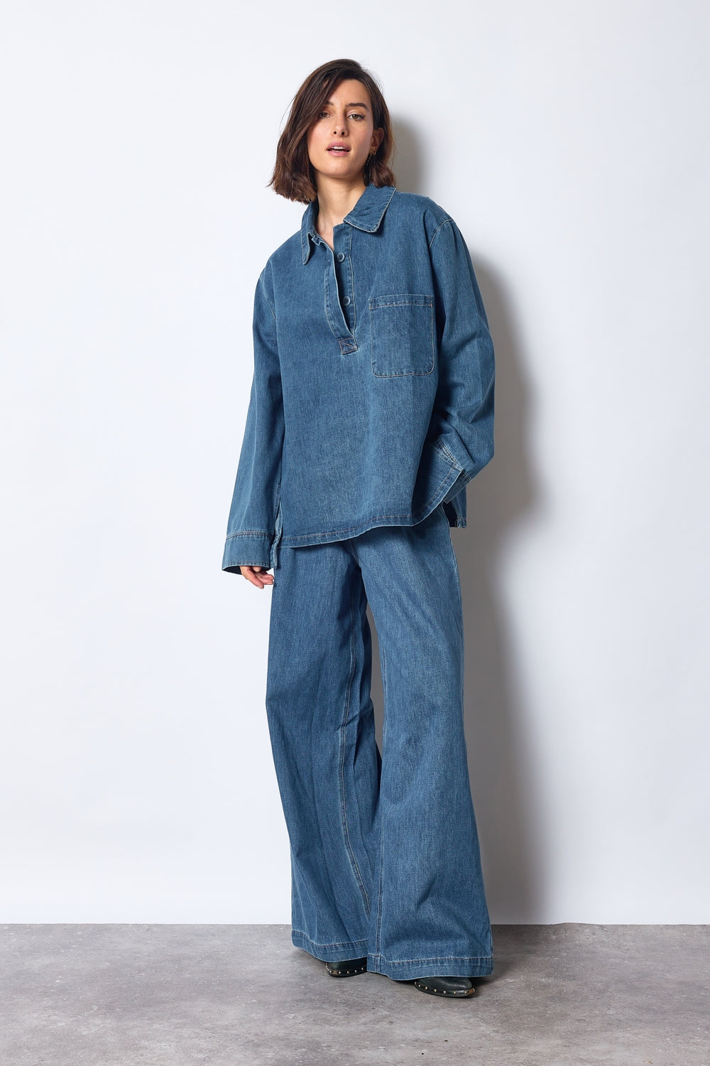 PANTALON JUSTINE BLEU JEAN