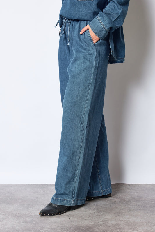 PANTALON JUSTINE BLEU JEAN