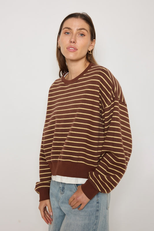 PULL ELOWEN CHOCOLAT CITRON