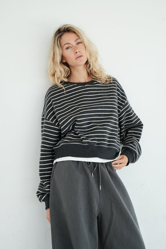 PULL ELOWEN GRIS FONCE