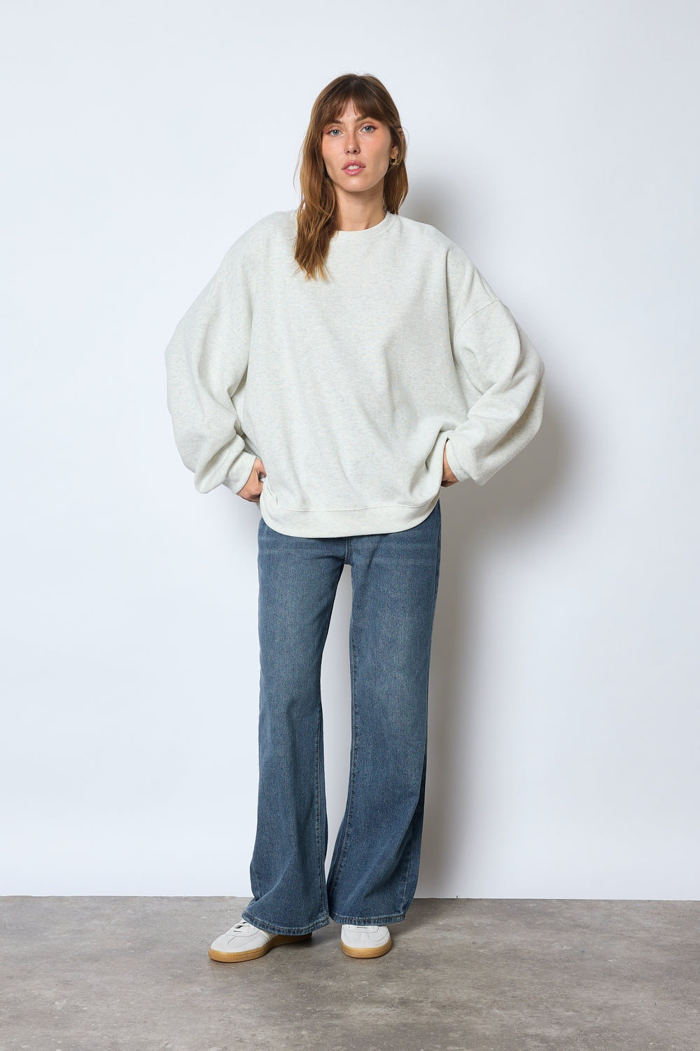 SWEAT CHRISTINE GRIS CLAIR