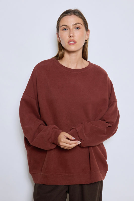 CHRISTINE DARK GREY SWEATSHIRT