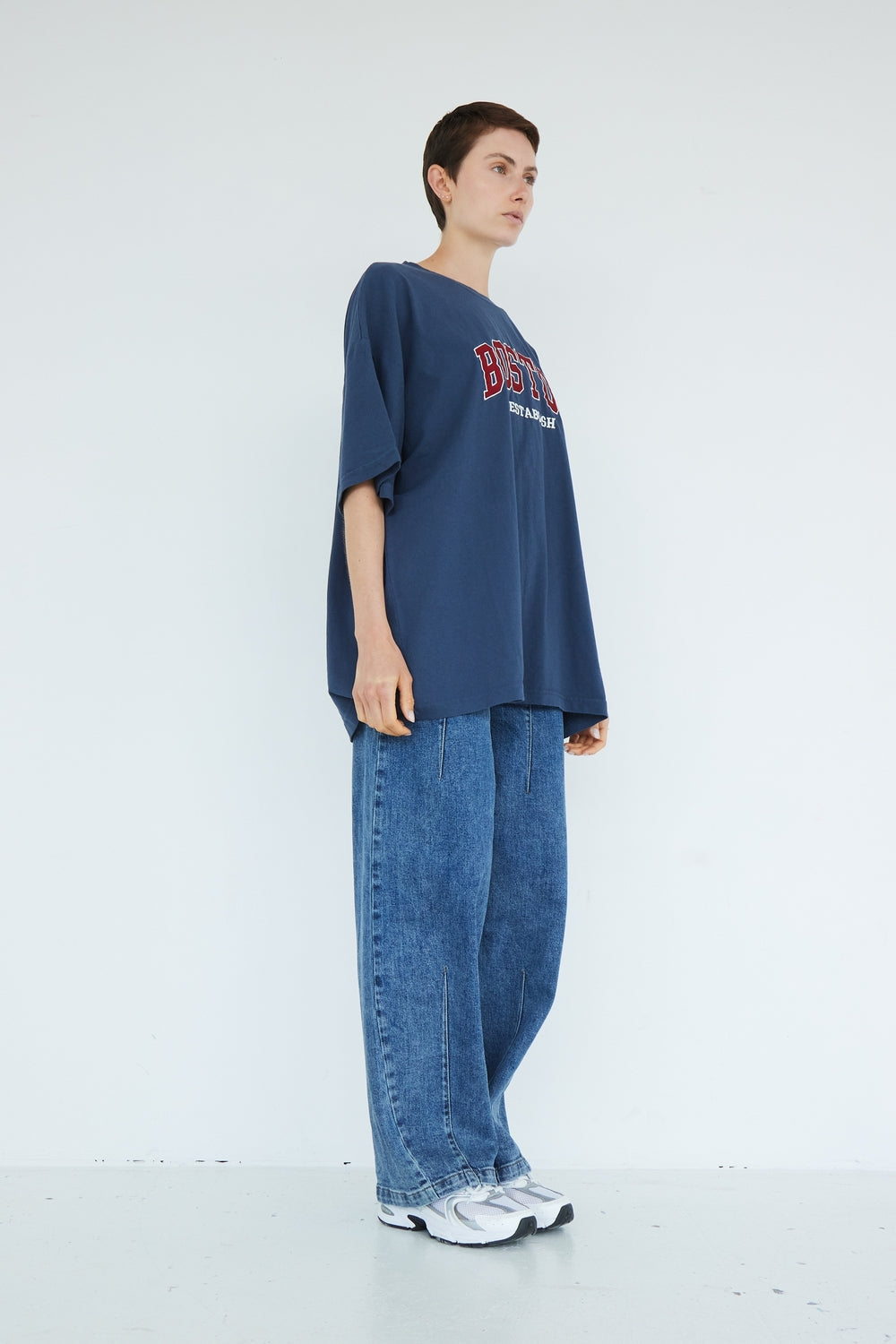 T-SHIRT BOSTON BLEU