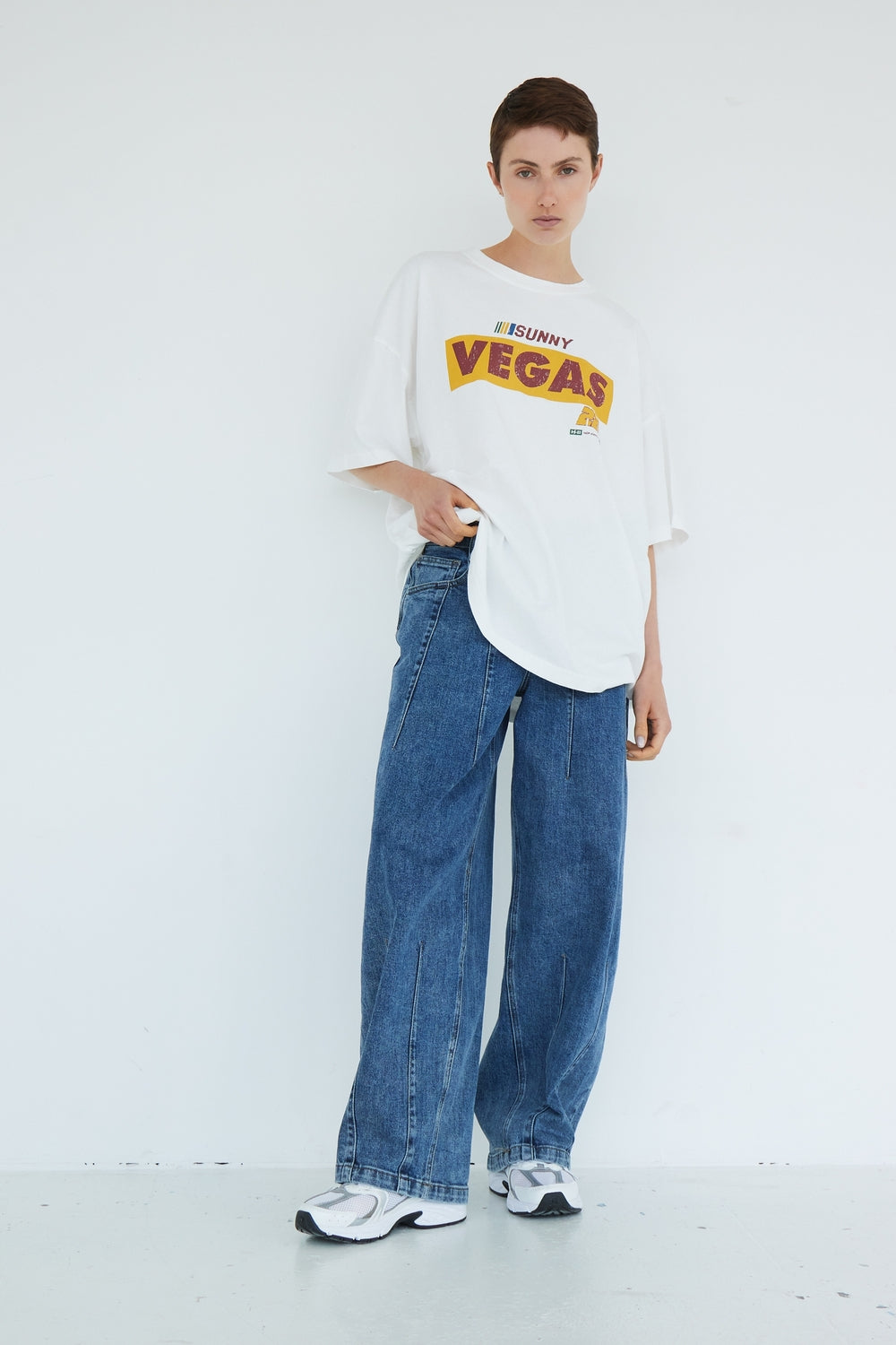 T-SHIRT VEGAS BLANC