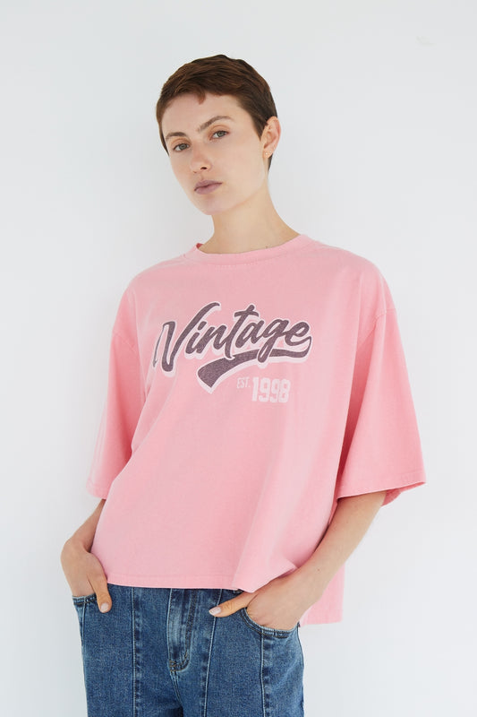 T-SHIRT VINTAGE ROSE