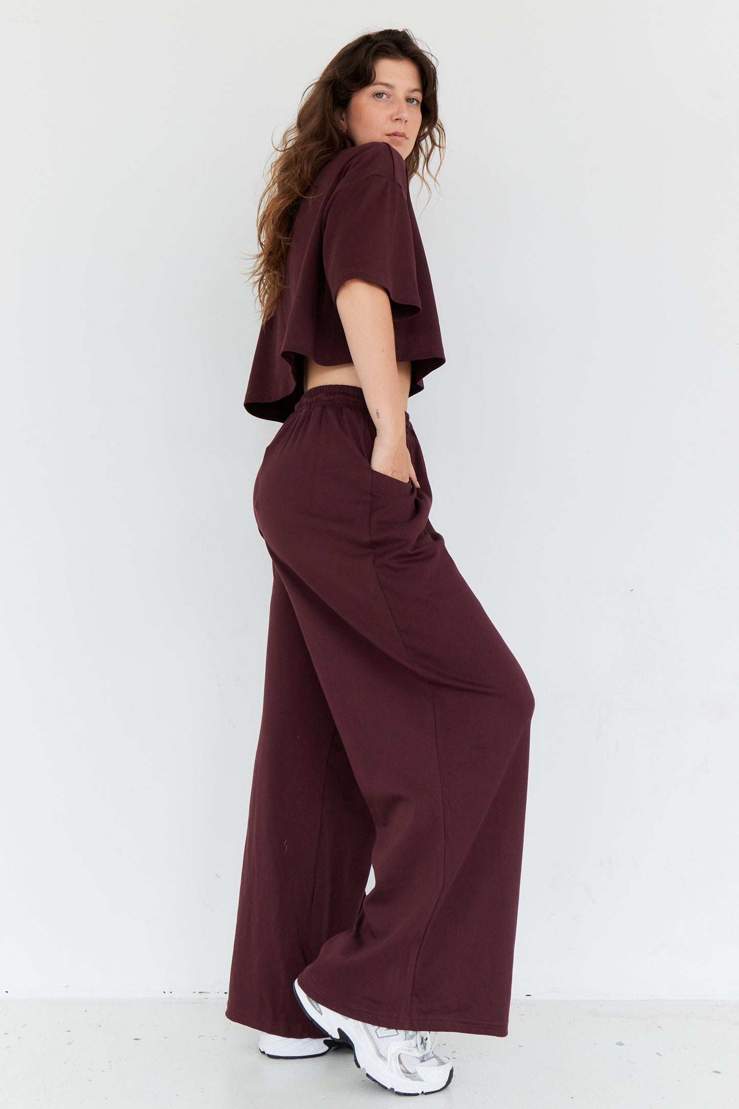 PANTALON ANNA BORDEAUX