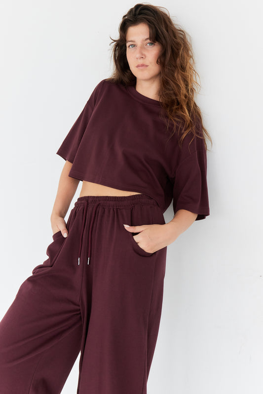 T-SHIRT ANNA BORDEAUX
