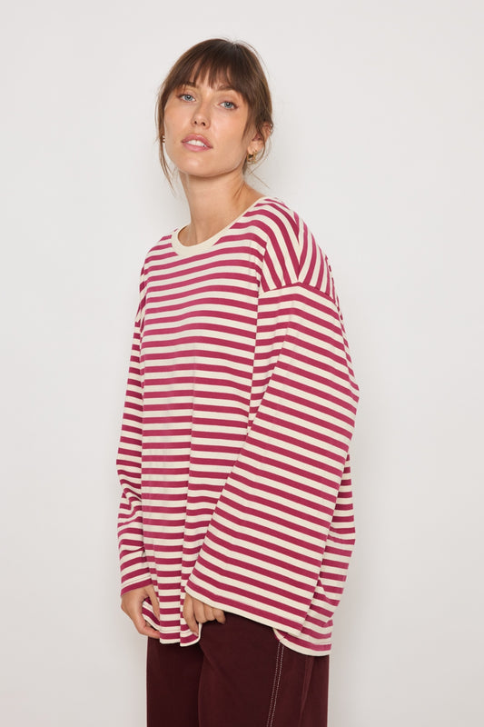 T-SHIRT MONA FRAMBOISE