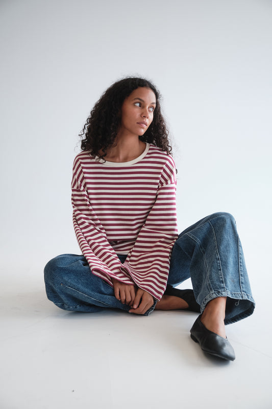 T-SHIRT MONA FRAMBOISE
