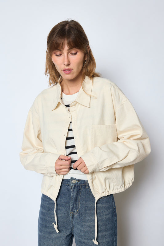 CHEMISE SELENA BEIGE CLAIR