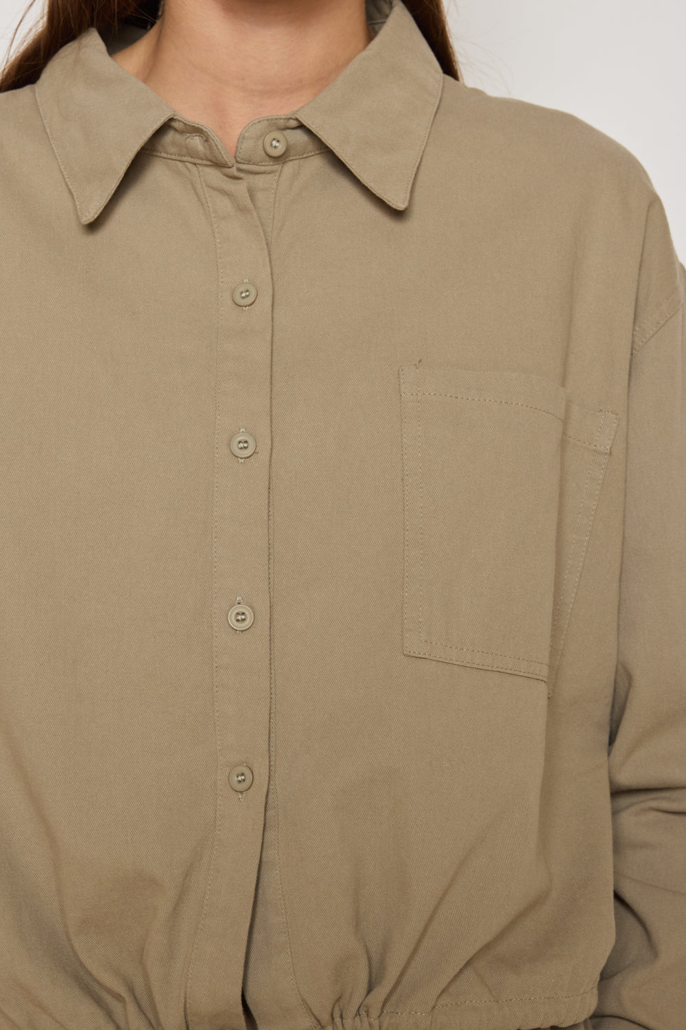 CHEMISE SELENA BEIGE FONCE