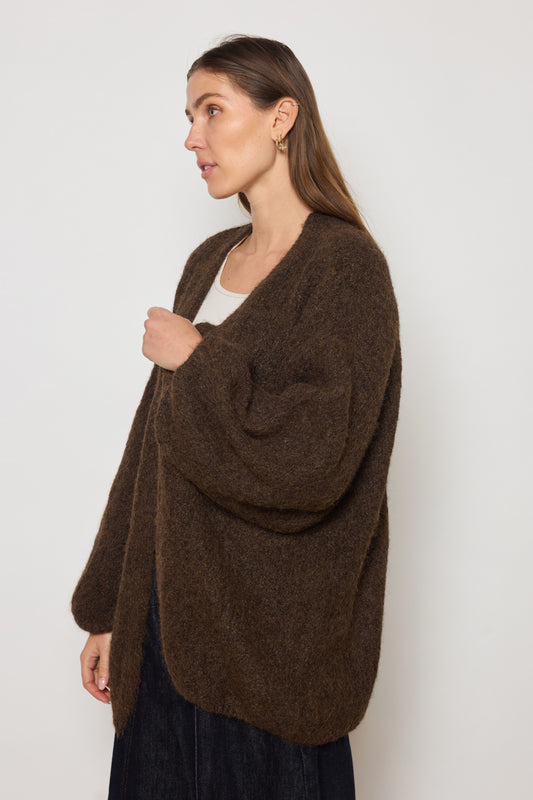 GILET MATHILDE CHOCOLAT