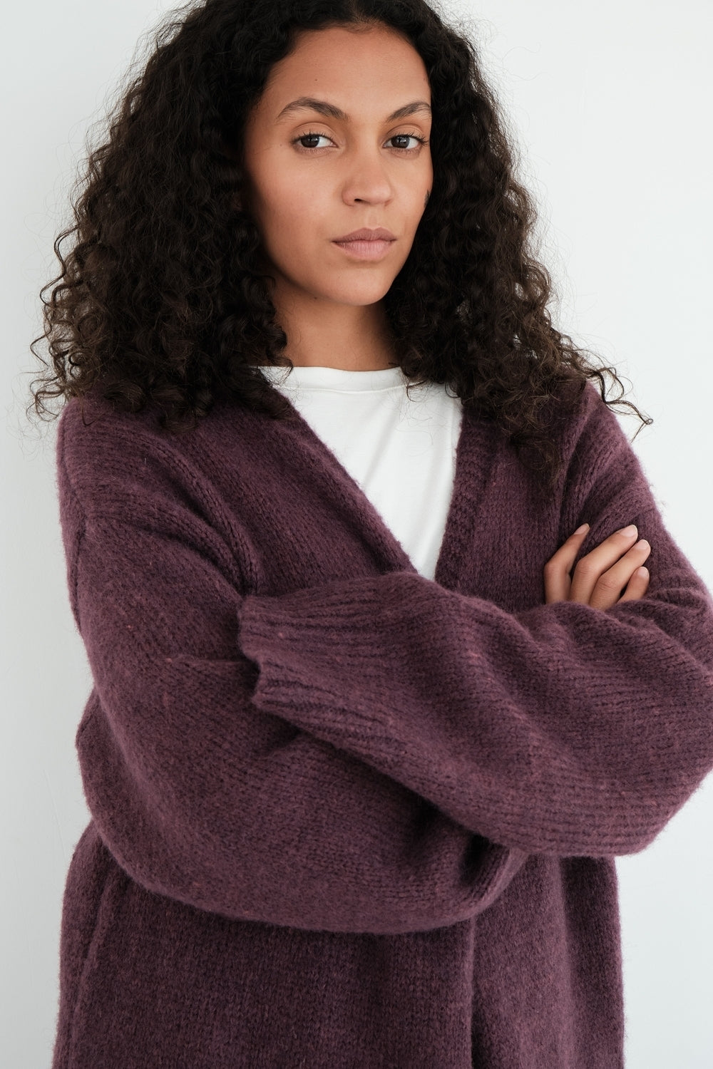 GILET LORE PRUNE