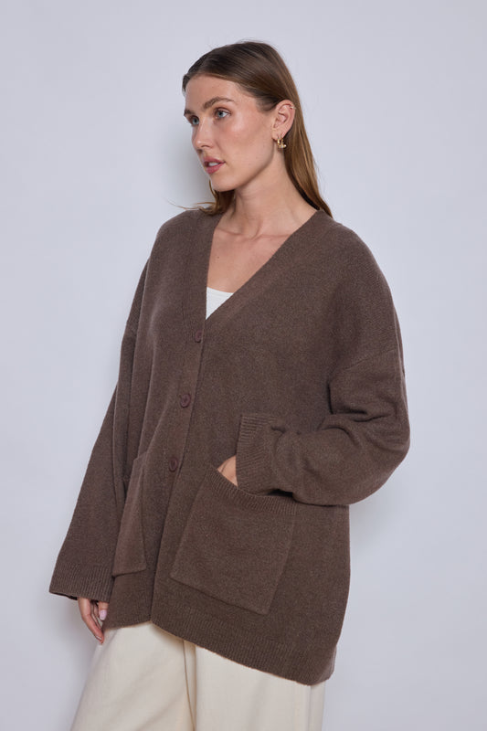 GILET LEANE CHOCOLAT