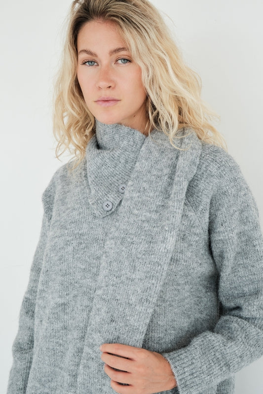 PULL AURELIE GRIS