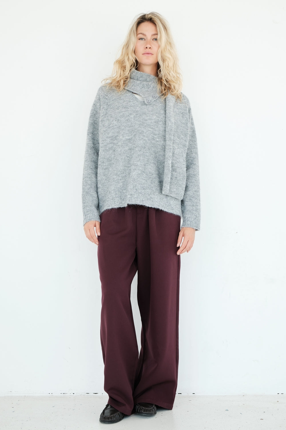 PULL AURELIE GRIS