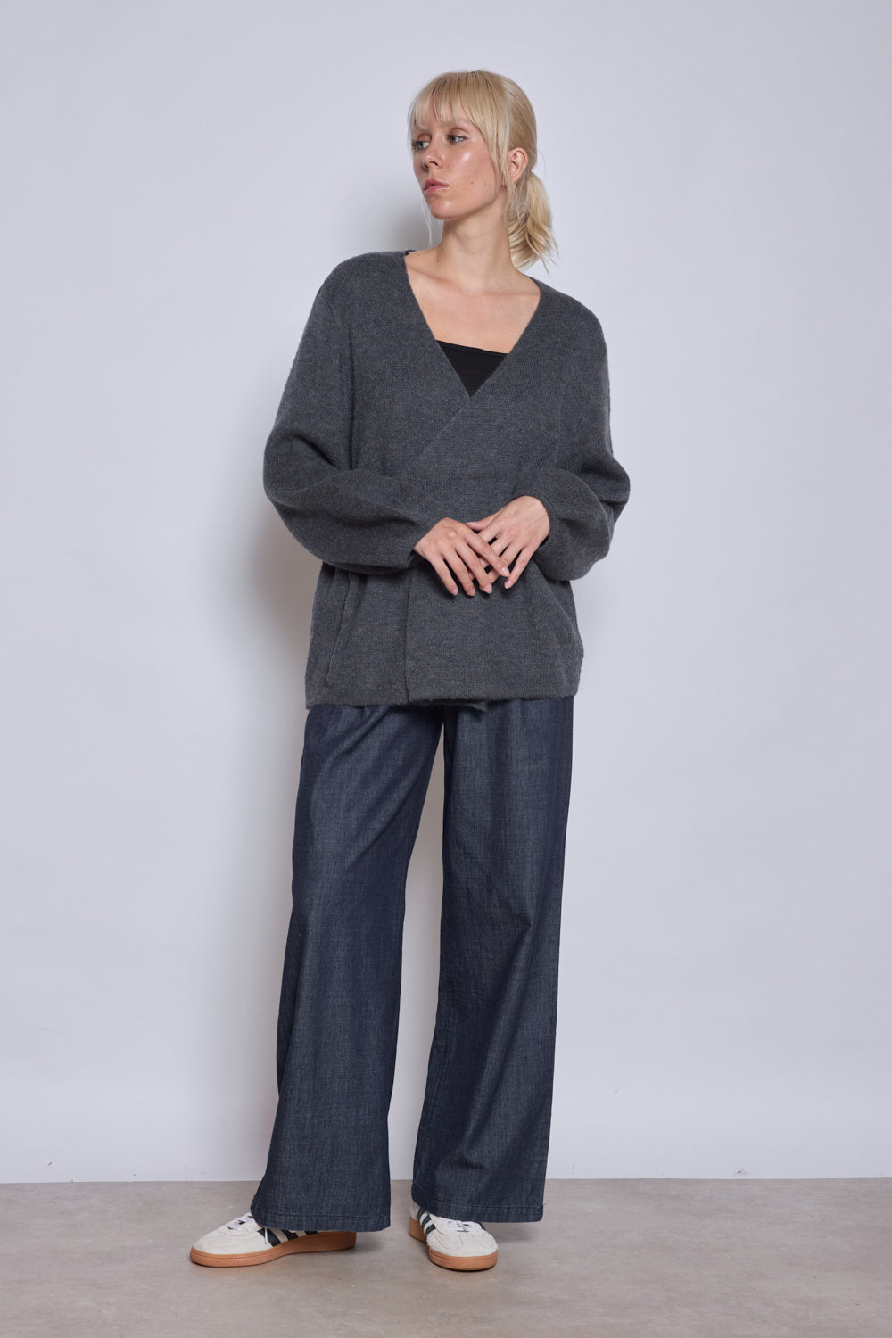PULL PORTEFEUILLE LOU GRIS