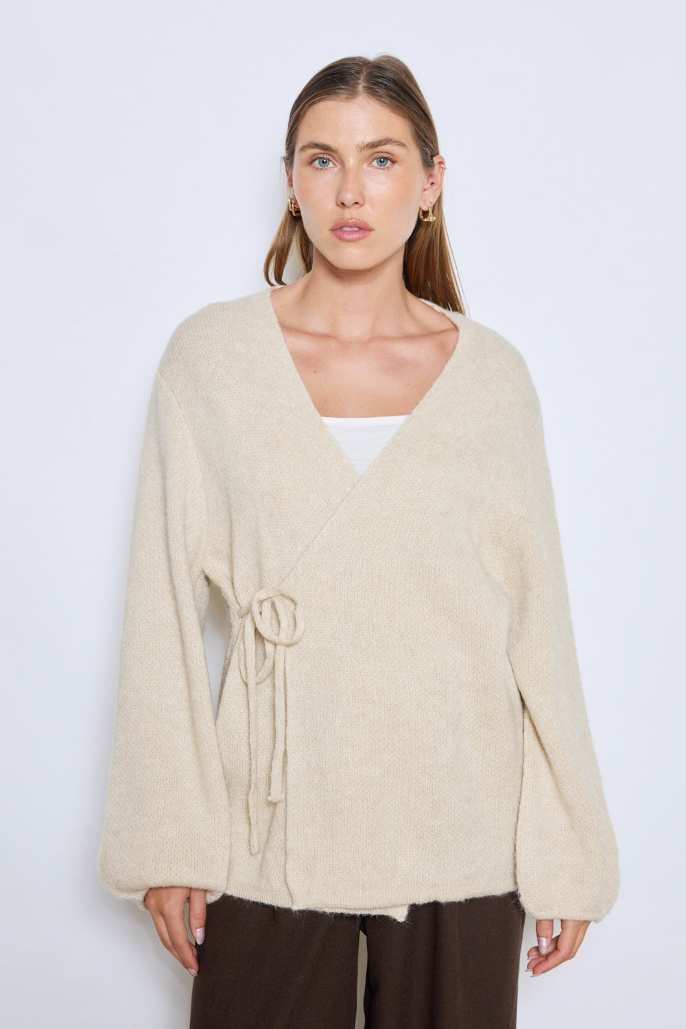 PULL PORTEFEUILLE LOU BEIGE