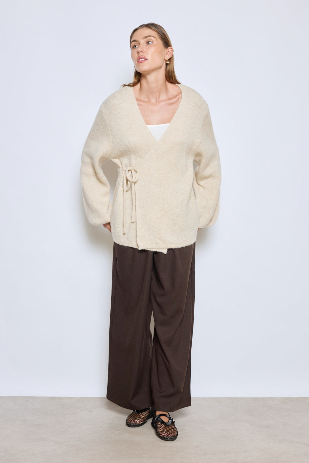 PULL PORTEFEUILLE LOU BEIGE