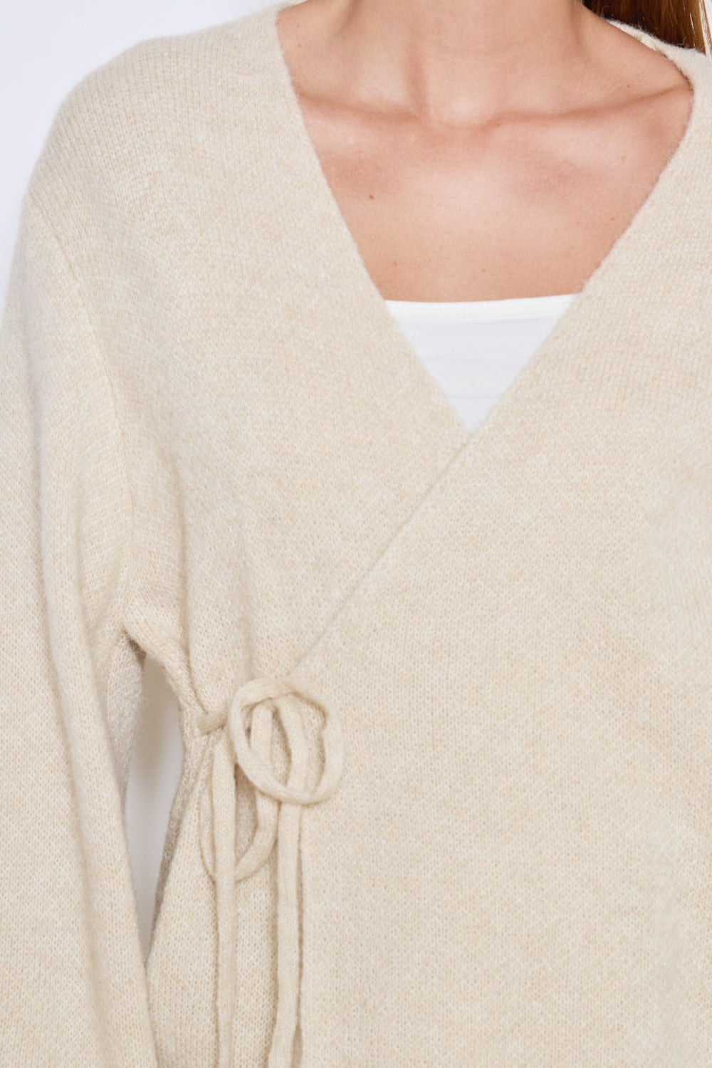 PULL PORTEFEUILLE LOU BEIGE