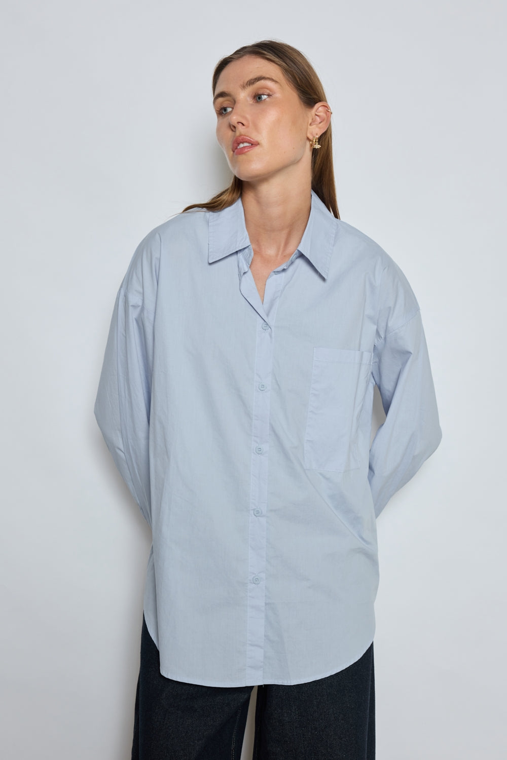 CHEMISE LETTY BLEU CIEL