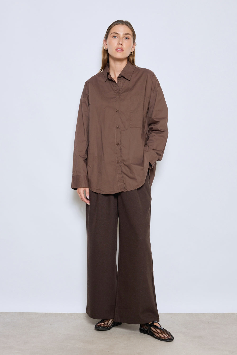 CHEMISE LETTY CHOCOLAT