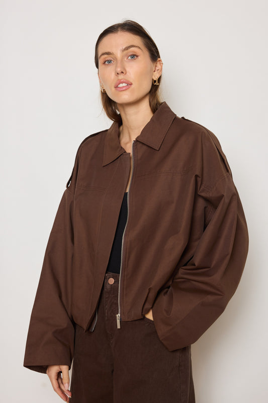 VESTE HELOISE CHOCOLAT