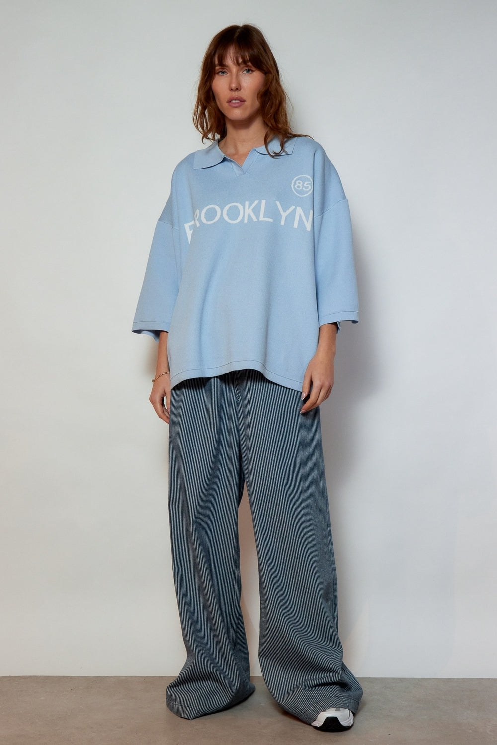T-SHIRT MAILLE BROOKLYN BLEU