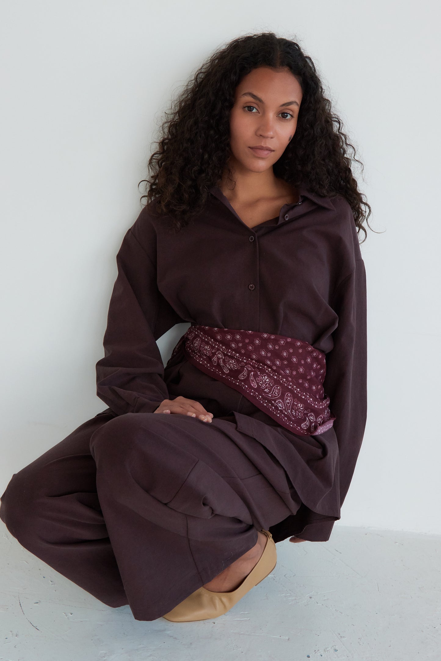 PANTALON GIULIA PRUNE