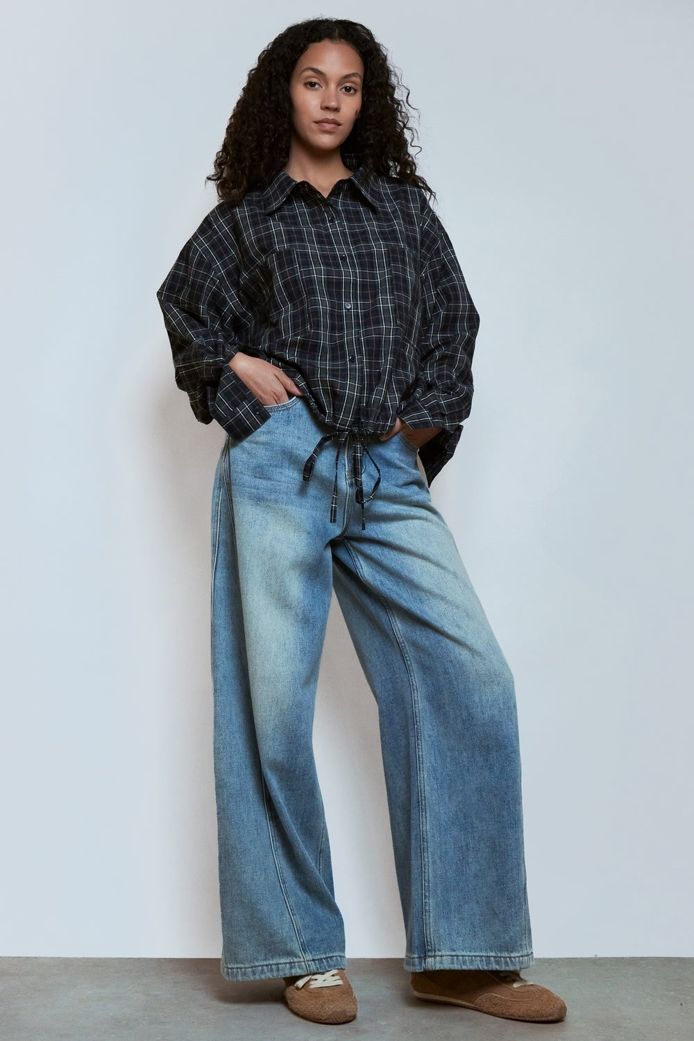 CHEMISE COURTE LENA KAKI