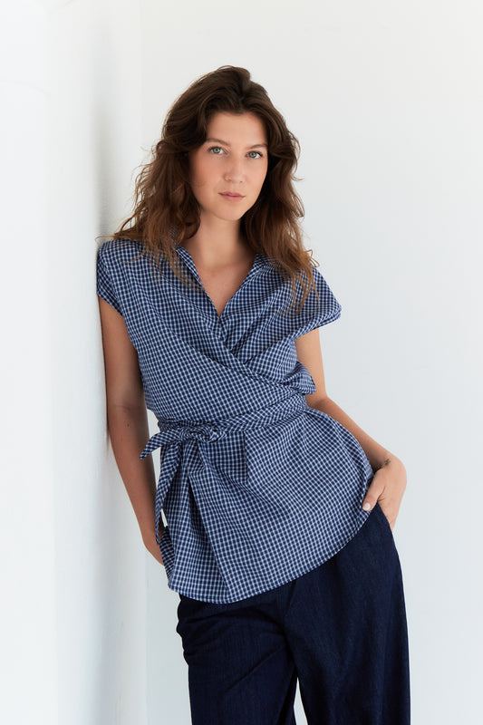 CHEMISE CLAUDIA BLEU FONCE