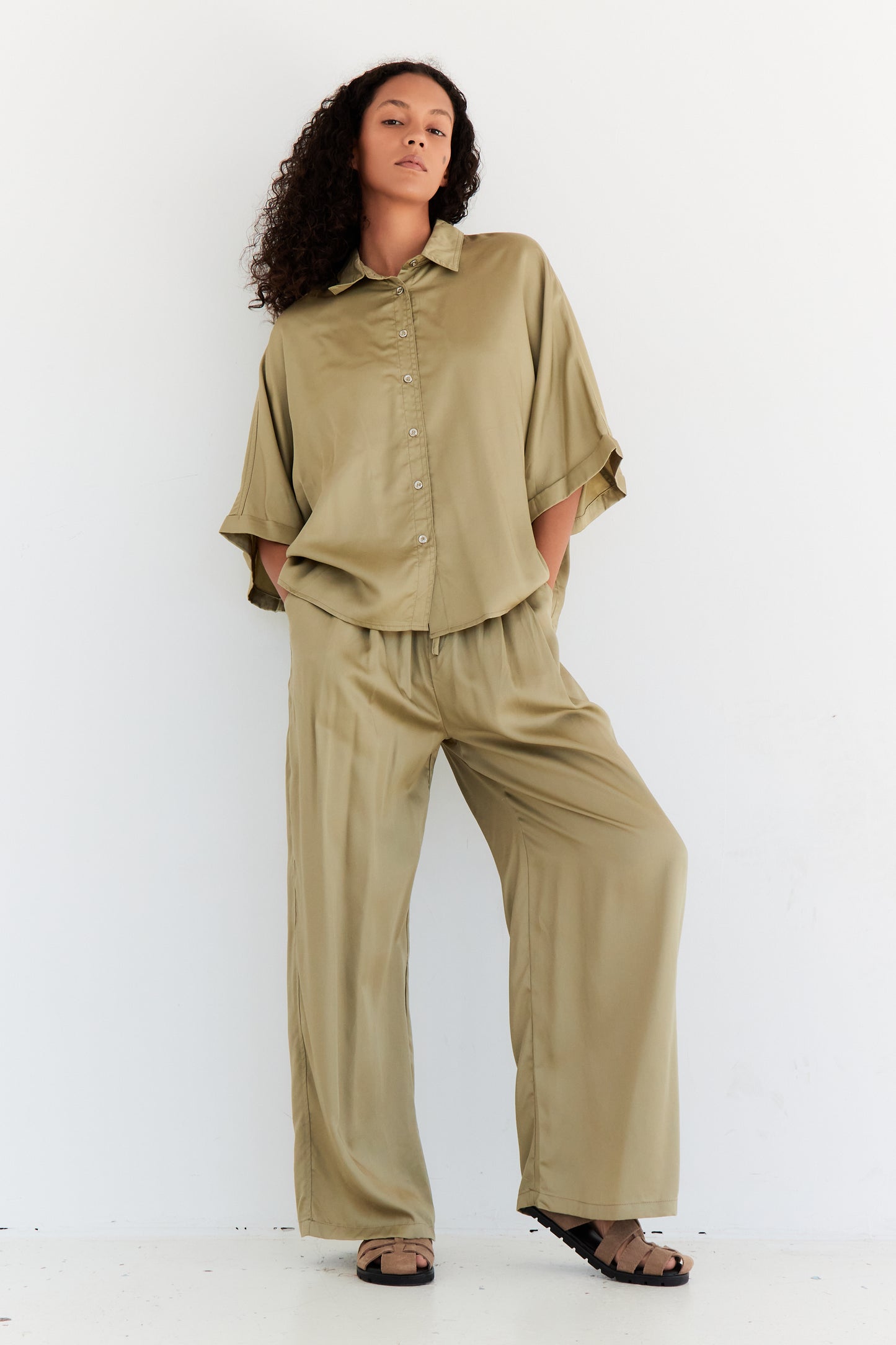 PANTALON SAGE OLIVE