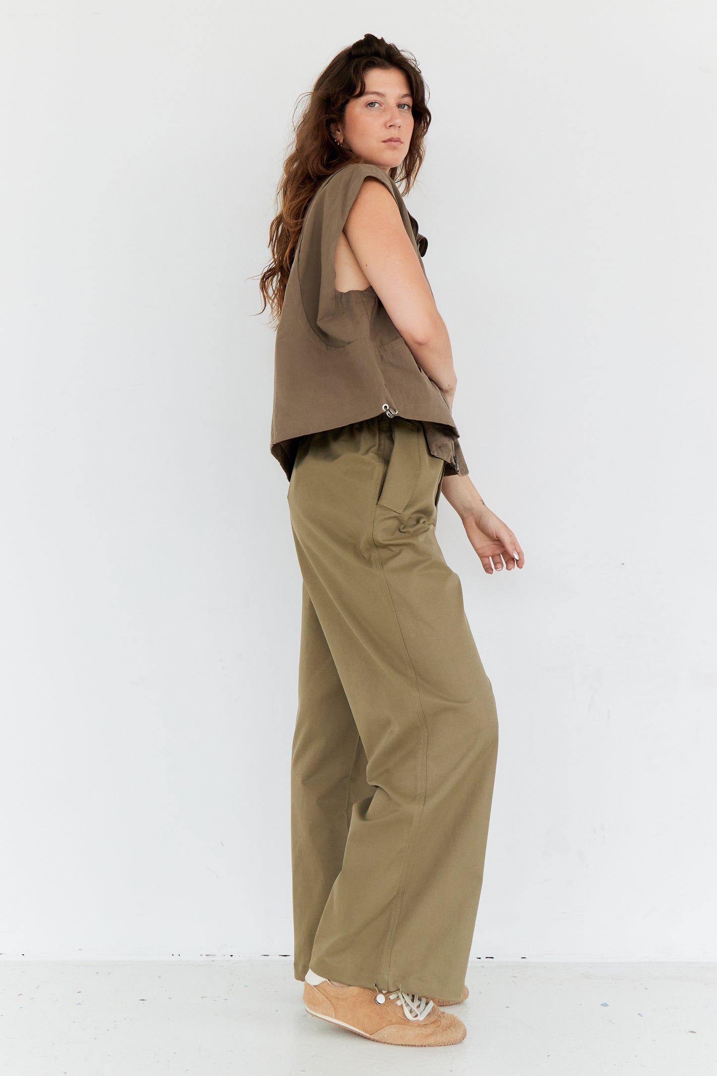 GILET TESS TAUPE