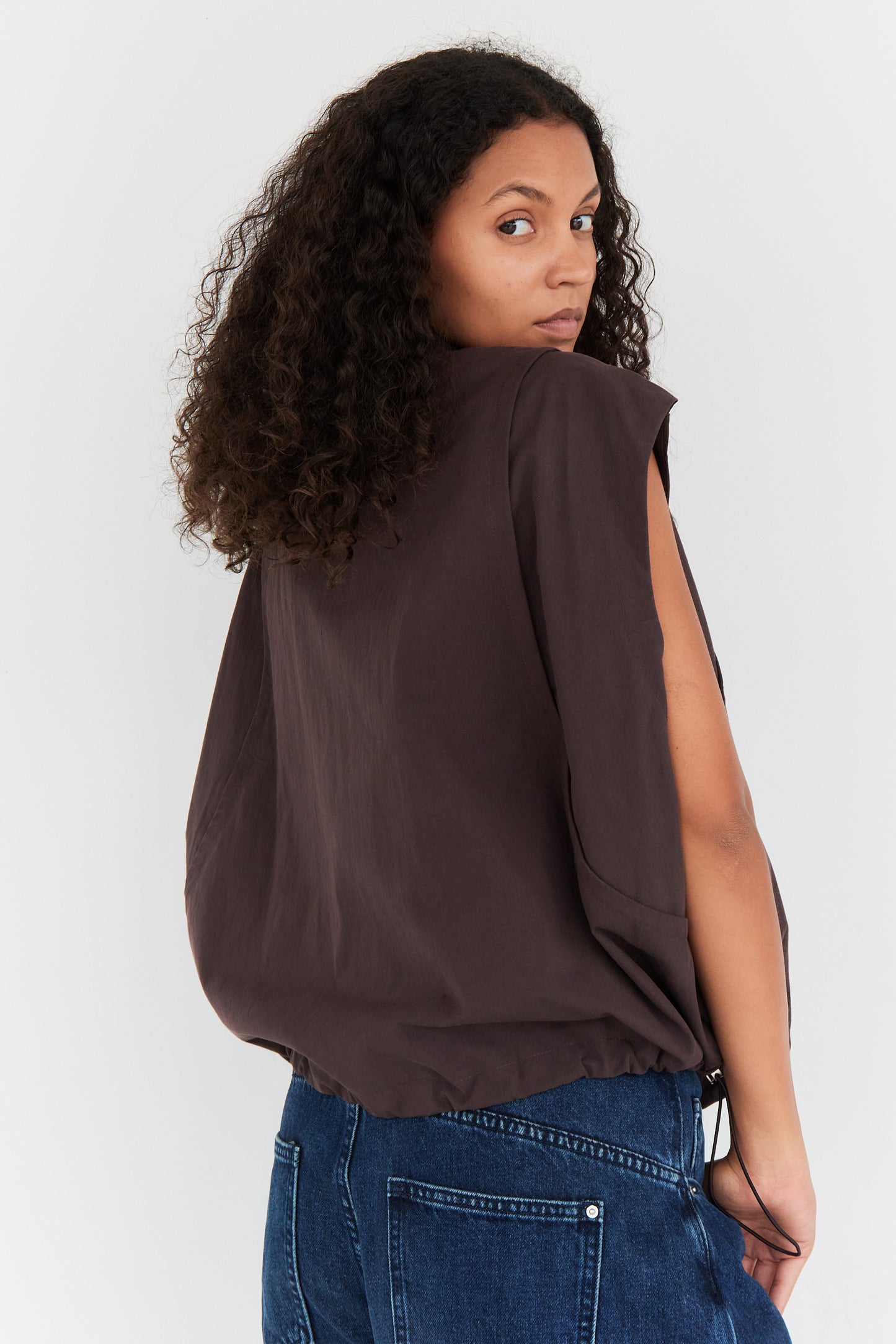 GILET TESS CHOCOLAT