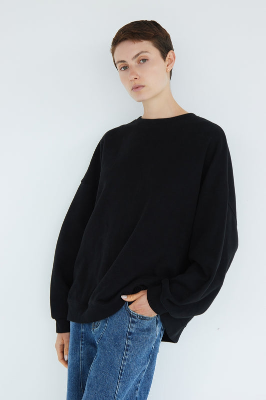 CHRISTINE DARK GREY SWEATSHIRT