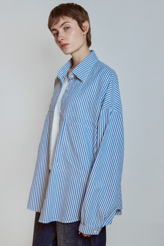 CHEMISE SELMA BLEU