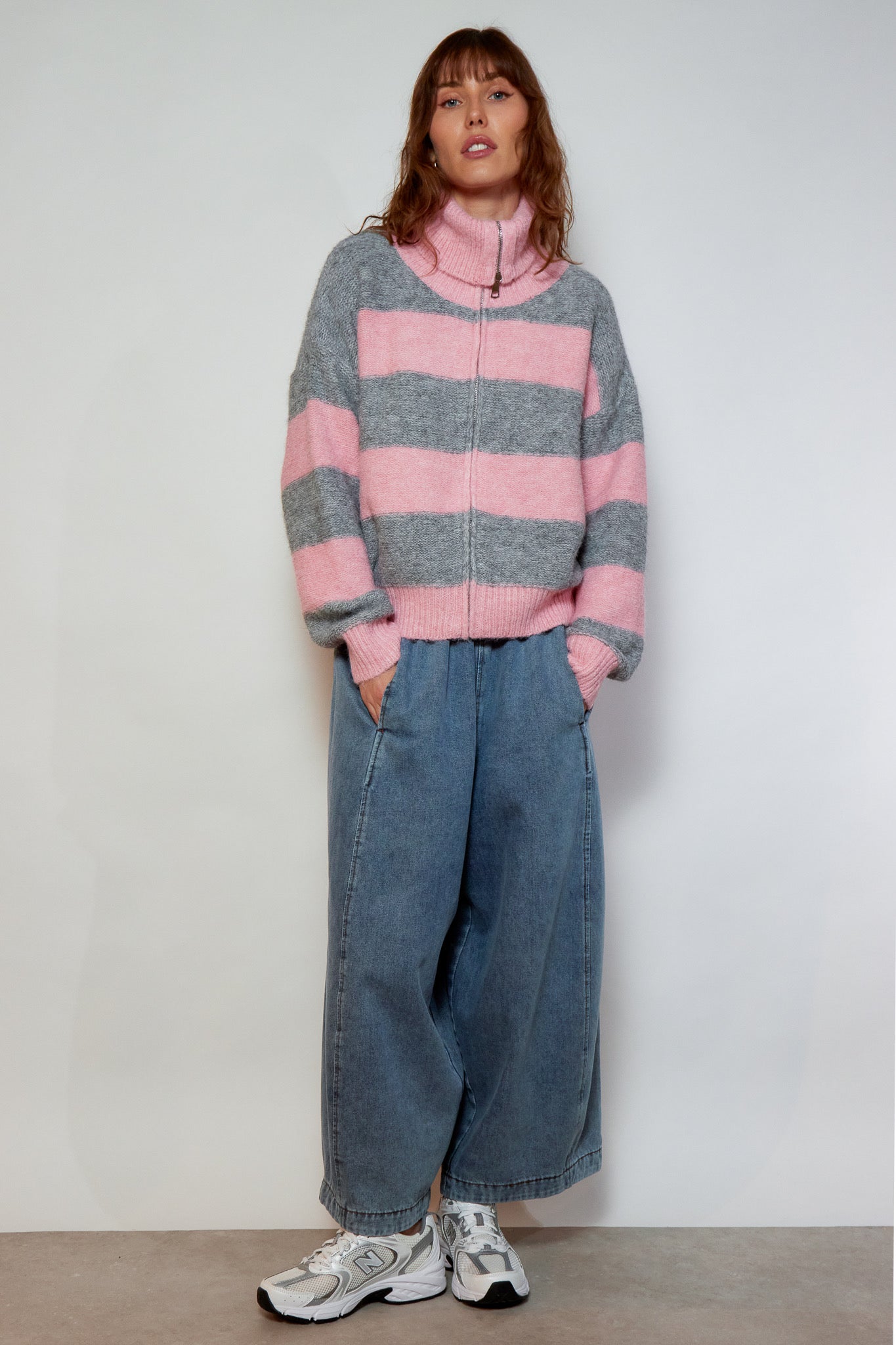 GILET NAWEL ROSE