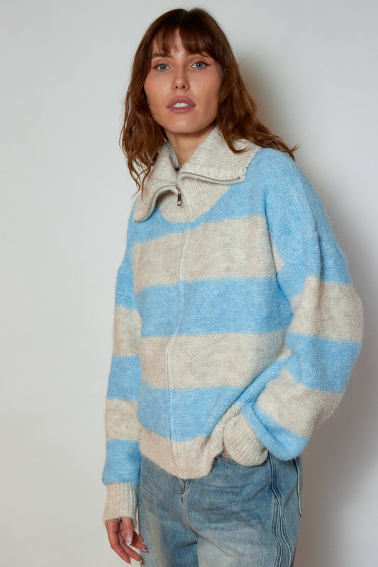 GILET NAWEL BLEU