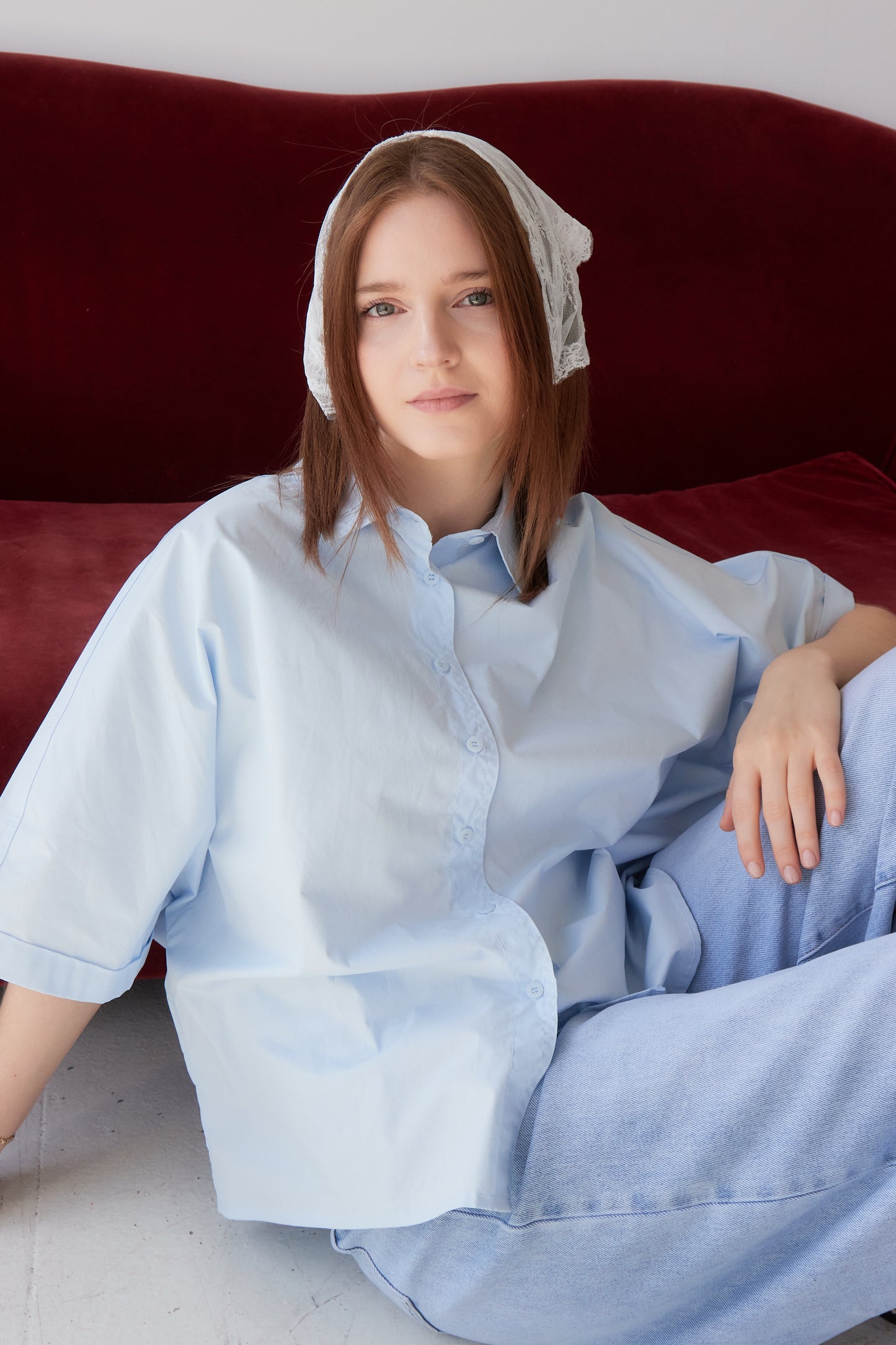 CHEMISE CORY BLEU CIEL