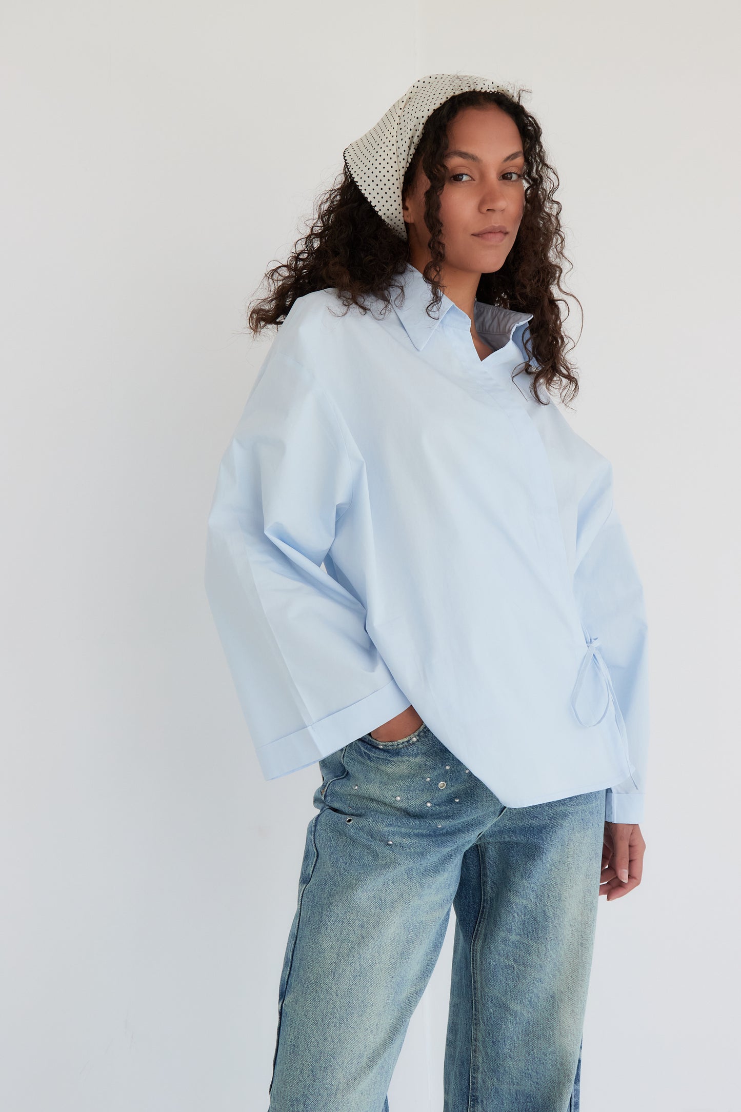 CHEMISE JADE BLEU
