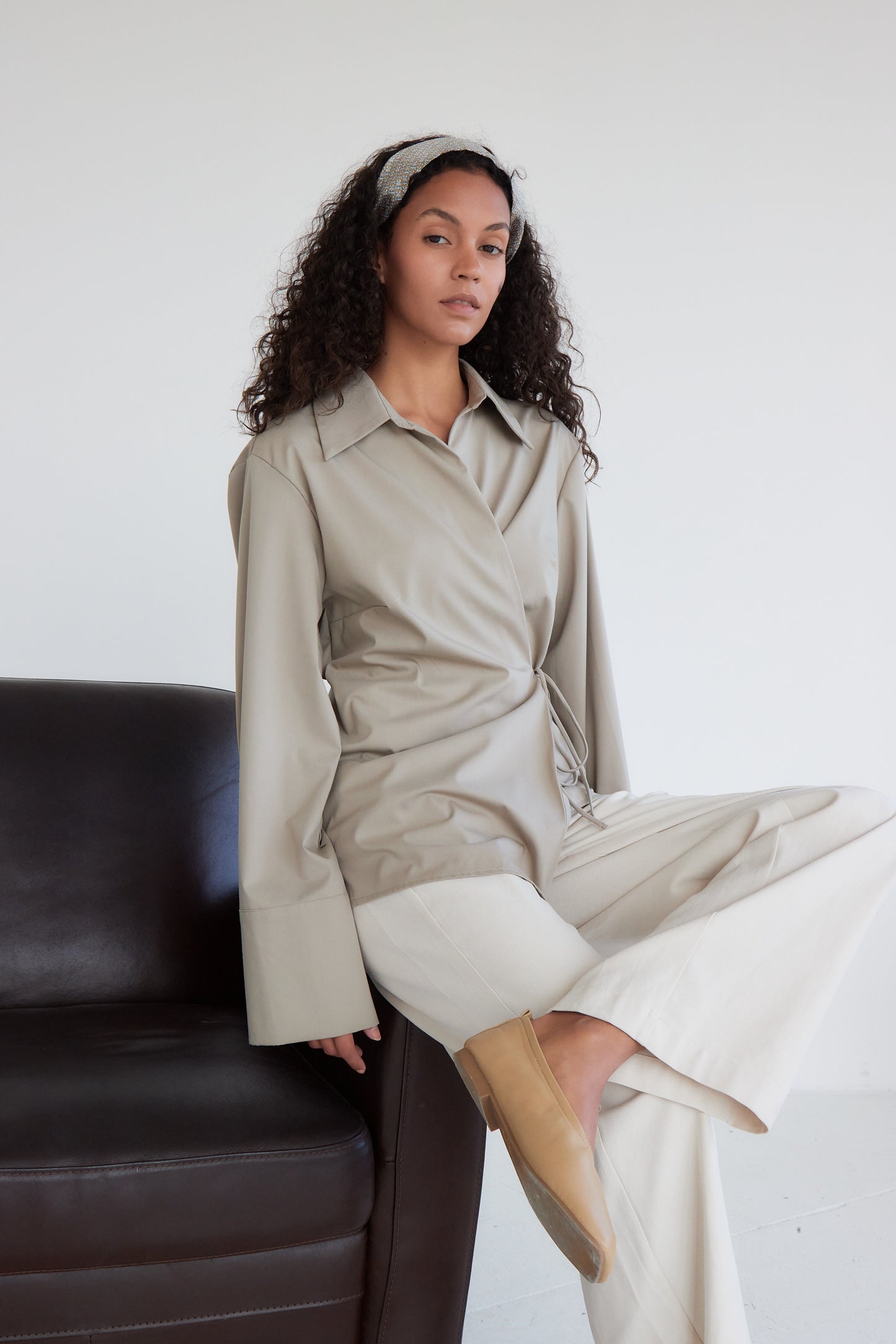 CHEMISE LOIS TAUPE