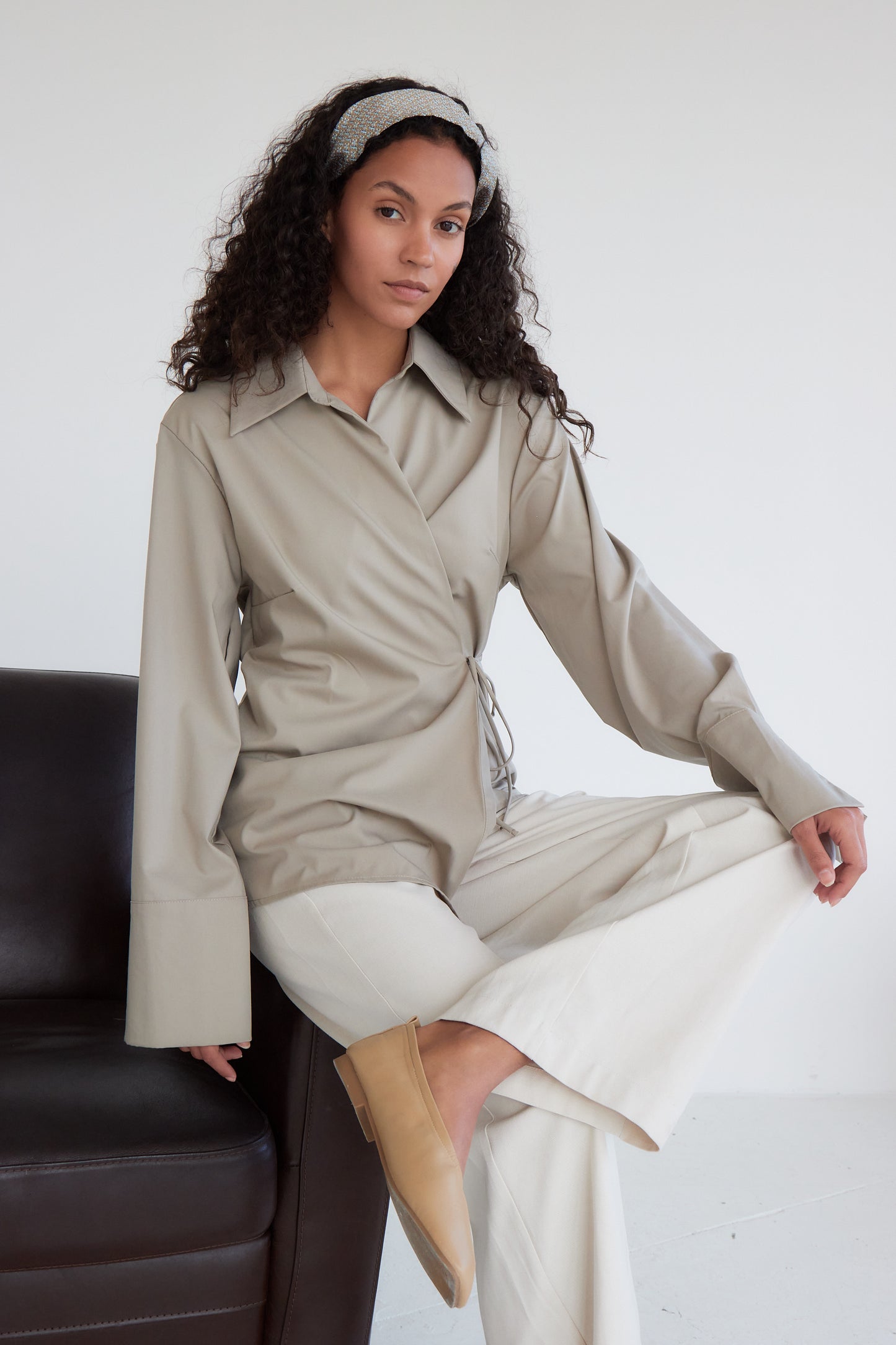 CHEMISE LOIS TAUPE