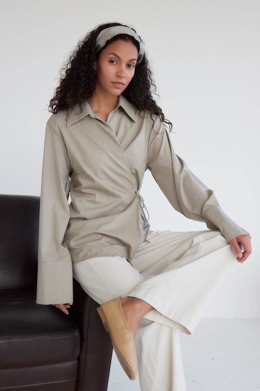 CHEMISE LOIS TAUPE